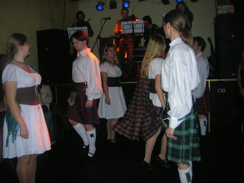 Scottish party at the "Bochka"